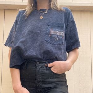 2008 Harley Davidson Acid Wash Shirt
